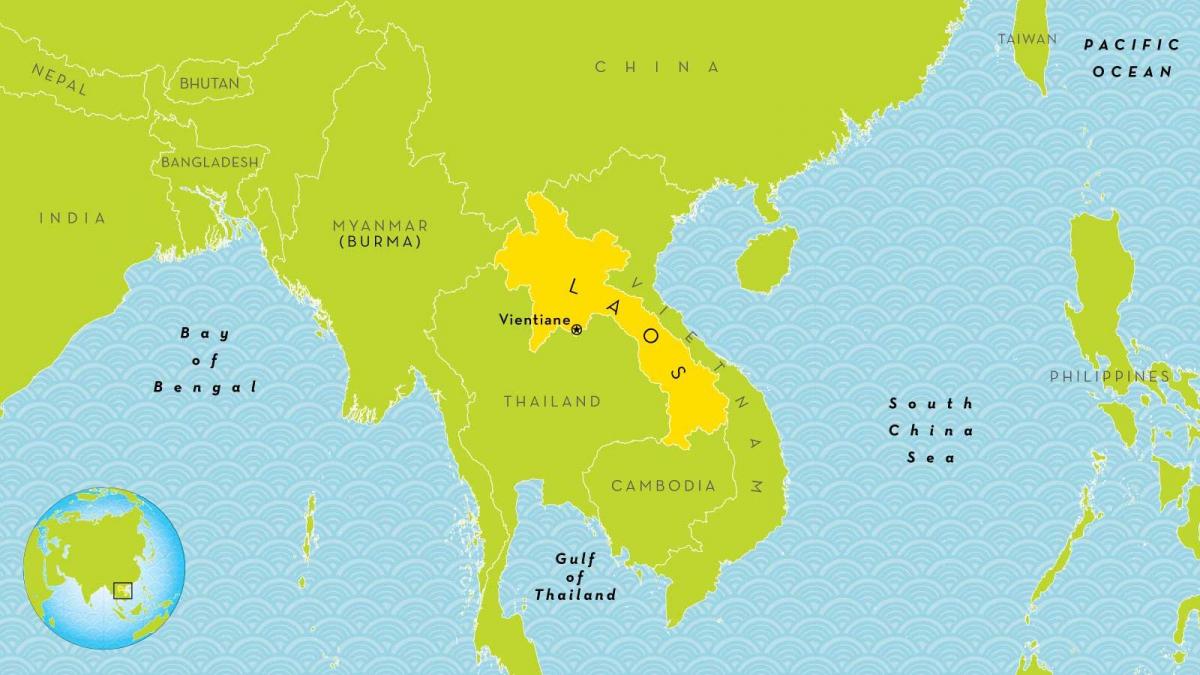 laos plassering på verdenskartet