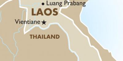 Kart over hovedstaden i laos 