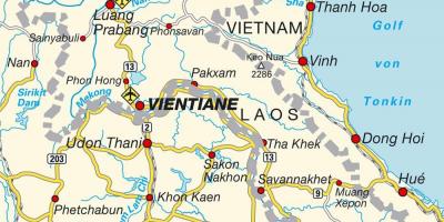 Flyplasser i laos kart